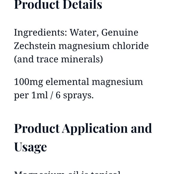 Magnesium Oil Spray - Picture 4 of 5